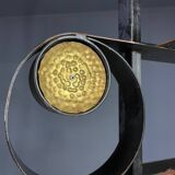 Support à plantes rétro en métal, style brutaliste, Tchécoslovaquie, années 1970