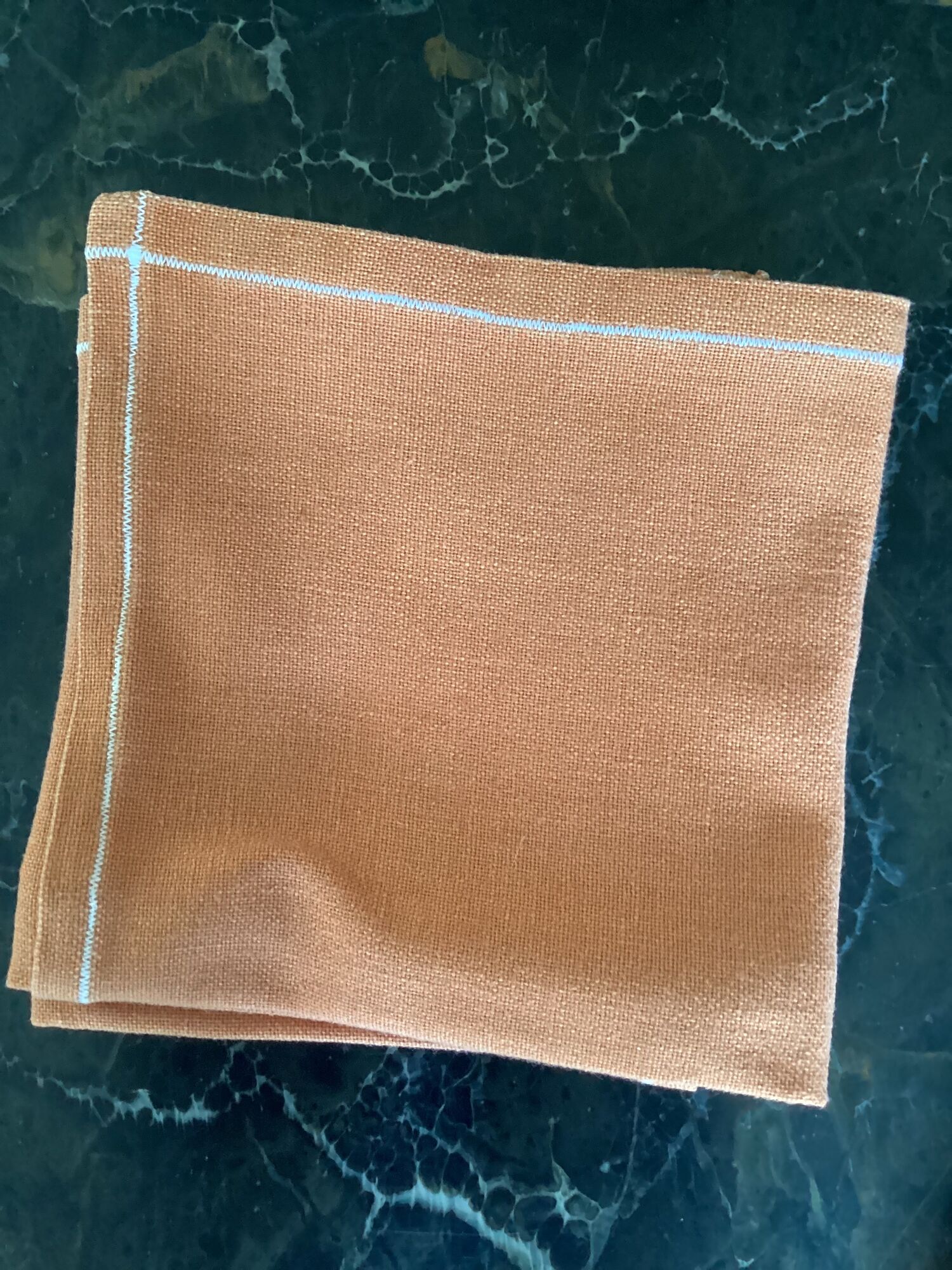 Set of six vintage cotton towels