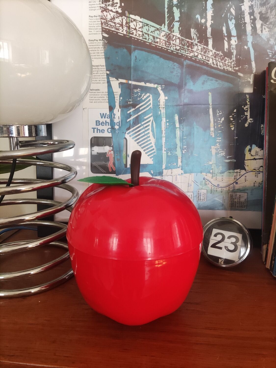 Red ice cube apple