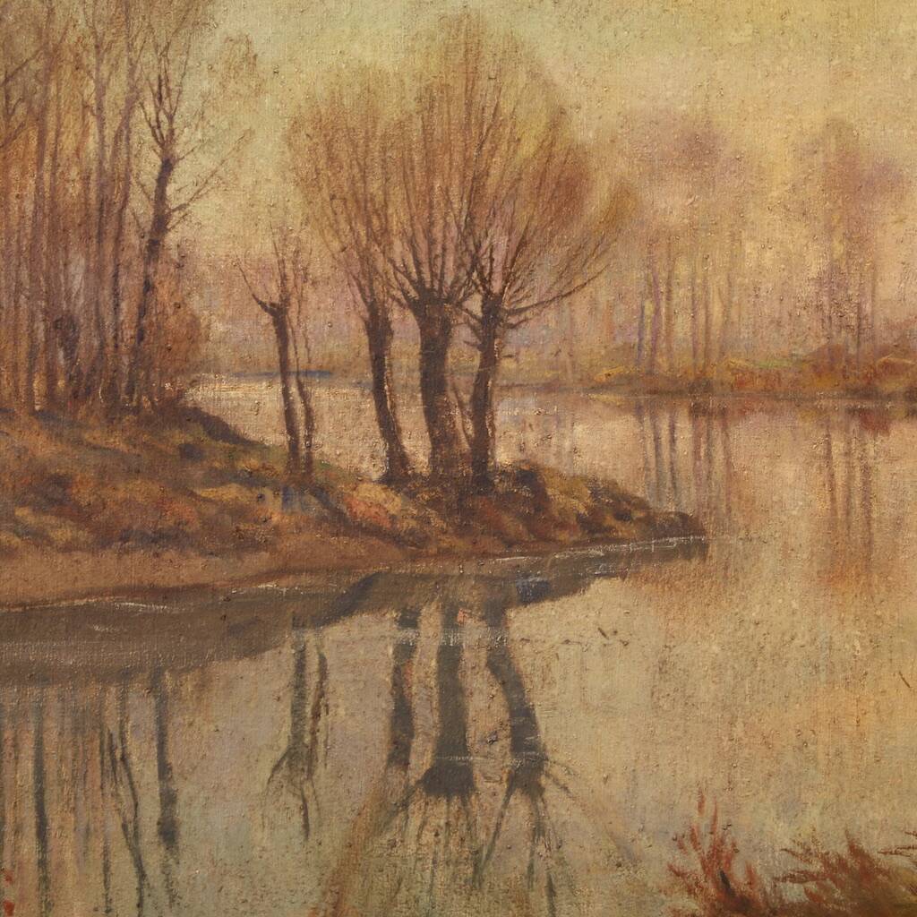 Landscape painting signed A. Corradi from the 20th century