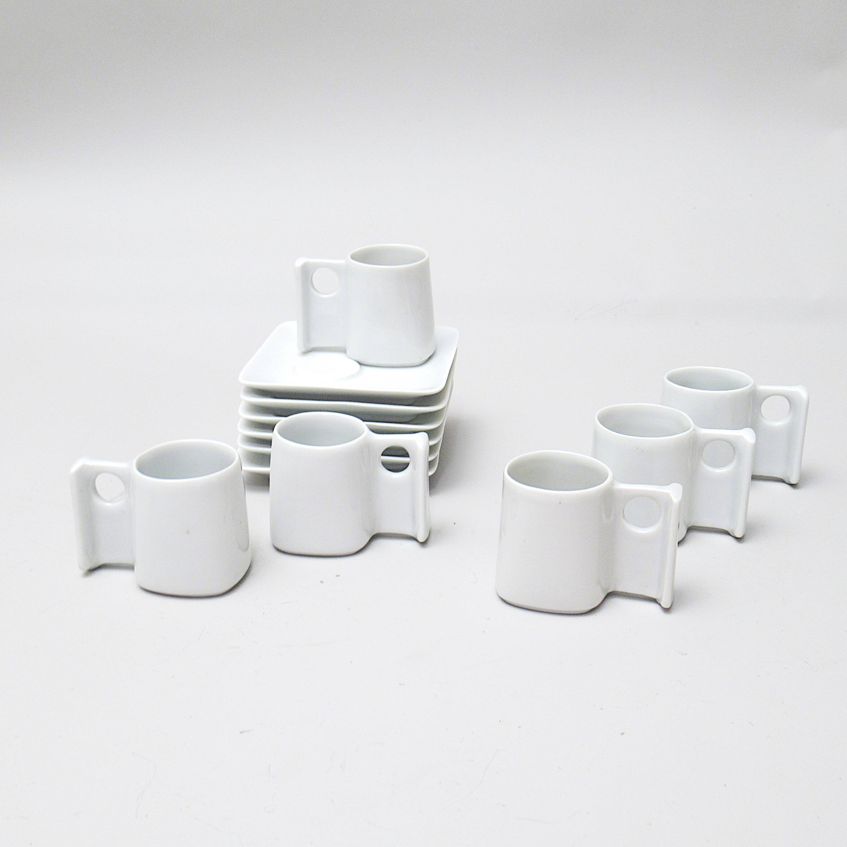 René Bertoux Virebent porcelain coffee service 1970