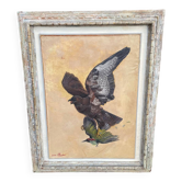 Table of a Harrier and Jay Oil on parchment