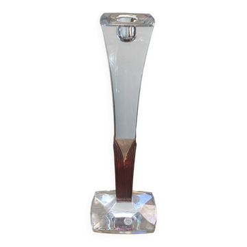 Bohemian crystal candlestick