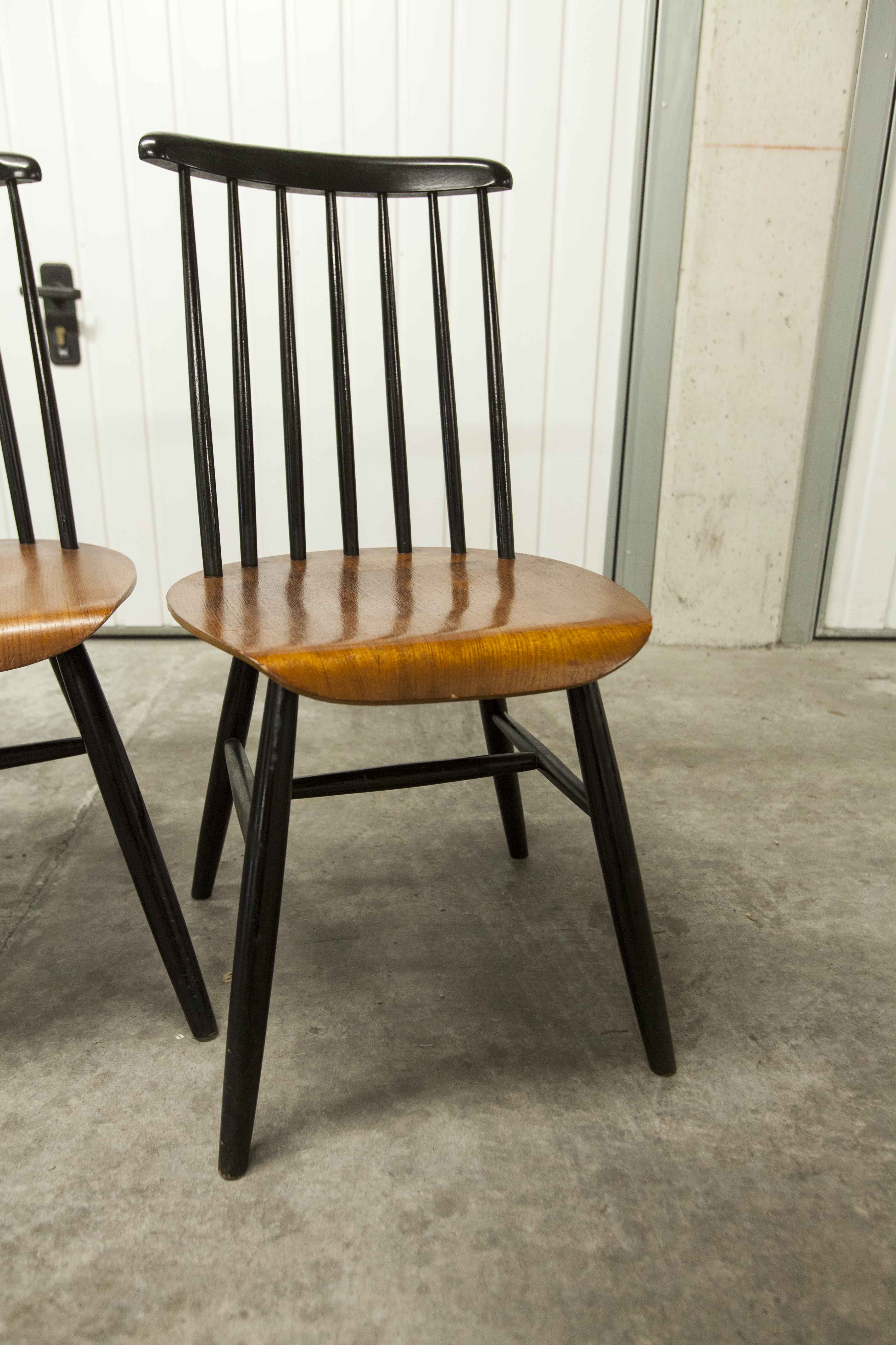Set of 4 Fanett chairs by IImari Tapiovaara 1960
