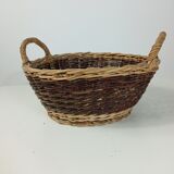 Corbeille osier vintage