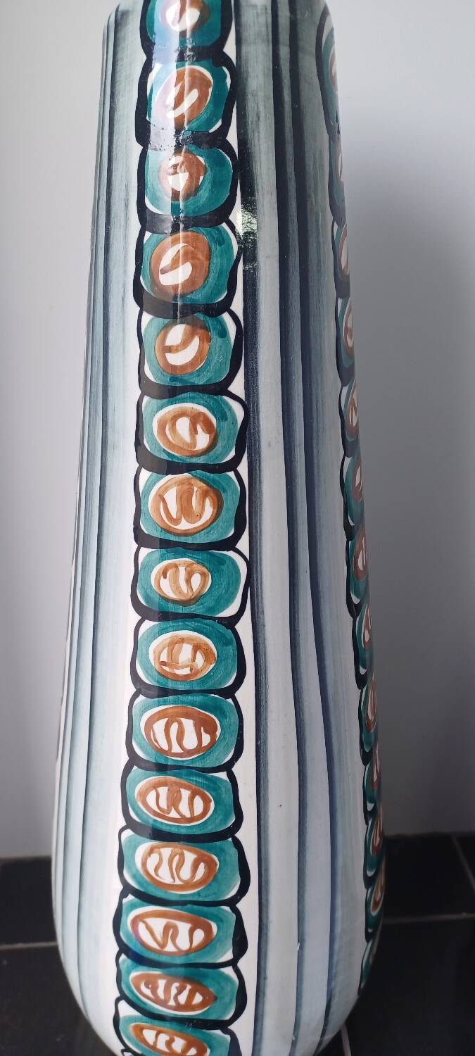 Large Polish vase Boleslawiec 60s