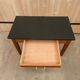 Table basse de ferme vintage - rénover plateau peint noir mat