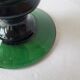 Empoli verde candle holder in green glass