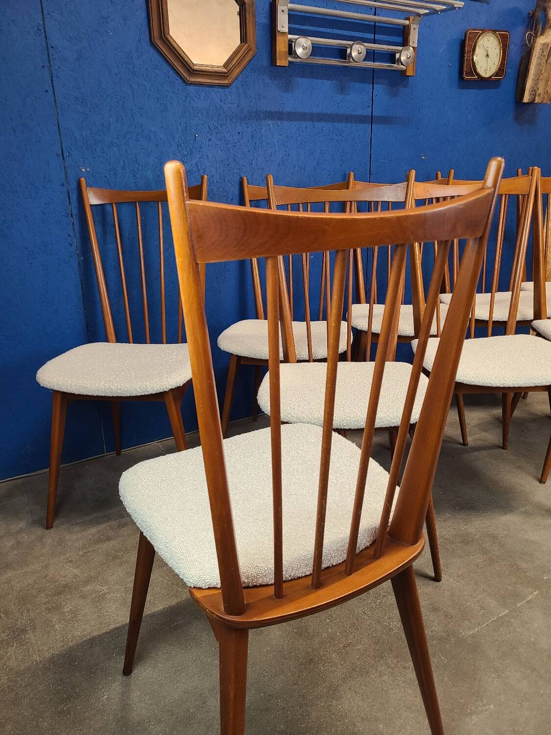 Chaises années 60 scandinave rénovées