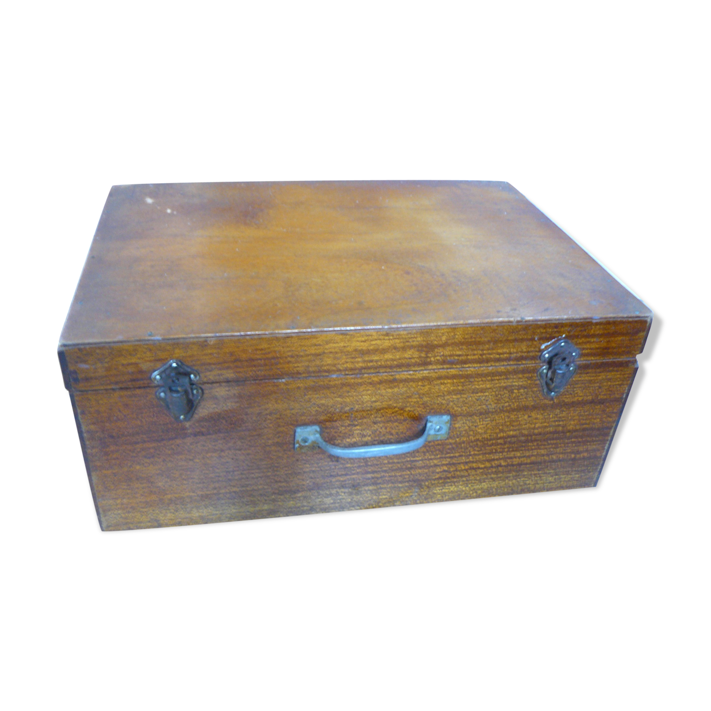 Old wooden storage box