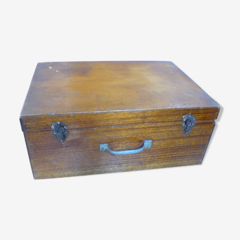 Old wooden storage box