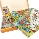 Set of 35 cubic wooden by MFR