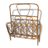 Rattan magazine rack