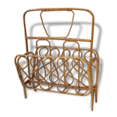 Rattan magazine rack