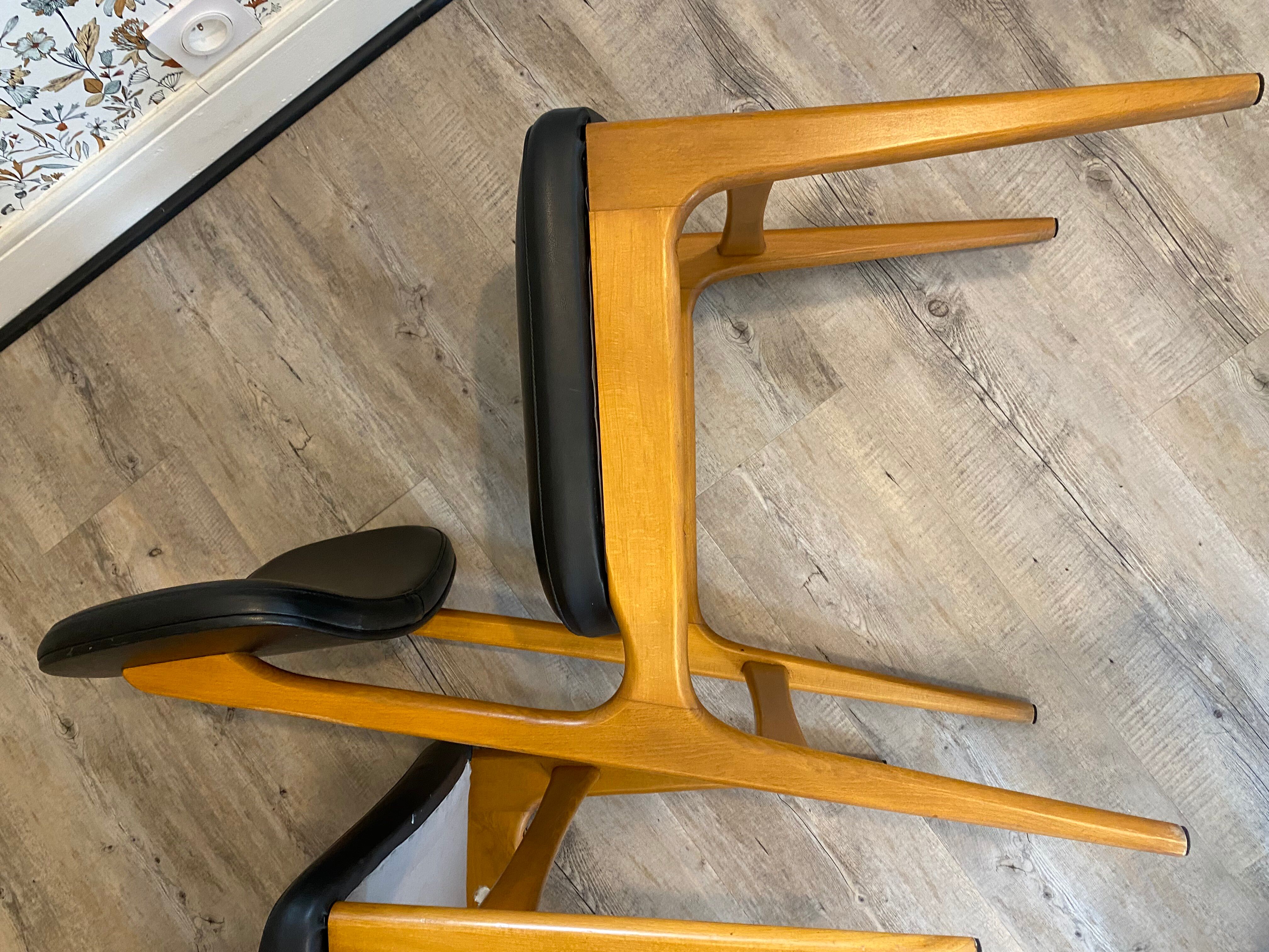 Pair of stella chairs scandinavian design