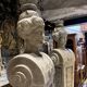 Pair of monumental patinated plaster terms from the early 20th century.