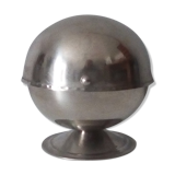 Sucrier boule vintage en inox années 80