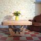 Table basse Art Déco chêne massif