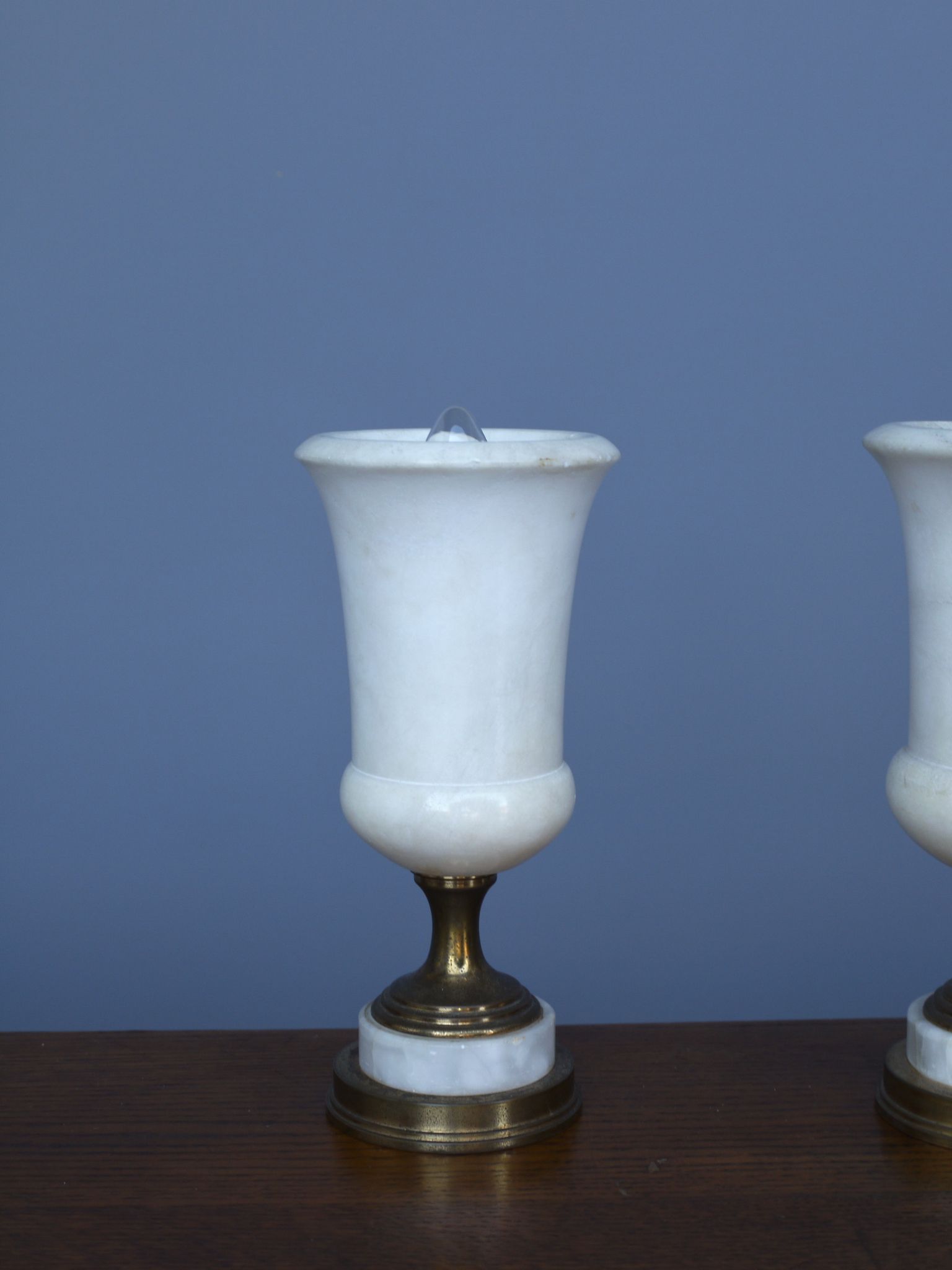Alabaster table lamps, 1950s, set of 2
