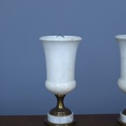 Alabaster table lamps, 1950s, set of 2