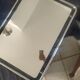 Italian space age wall mirror from the 60s/70s – tubular chrome –