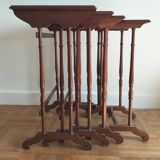 Wooden nesting tables