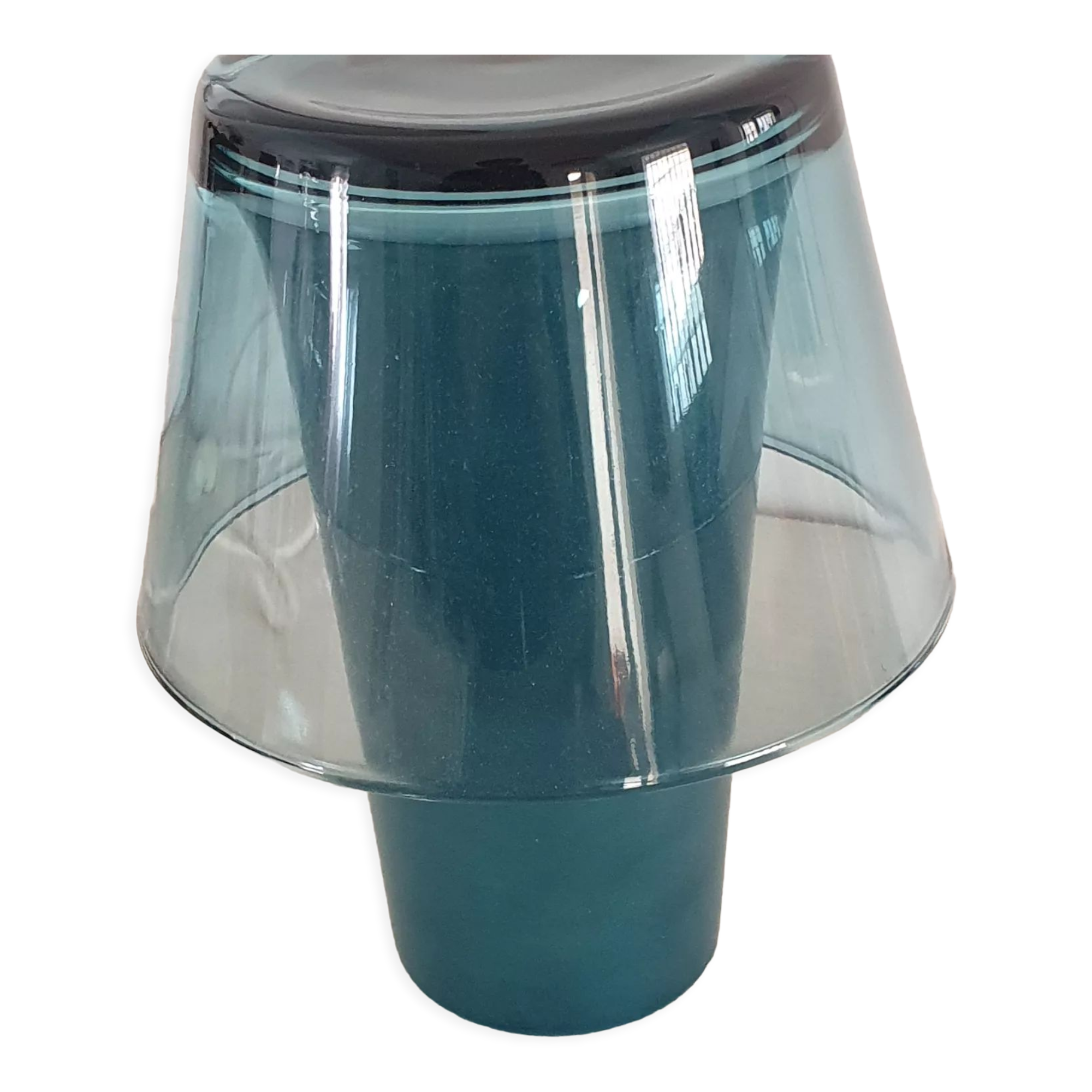 Blue mushroom lamp model Gavik ikea