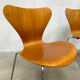 Ensemble de 4 chaises vintage 'Butterfly' 'vlinder' Fritz Hansen Arne Jacobsen