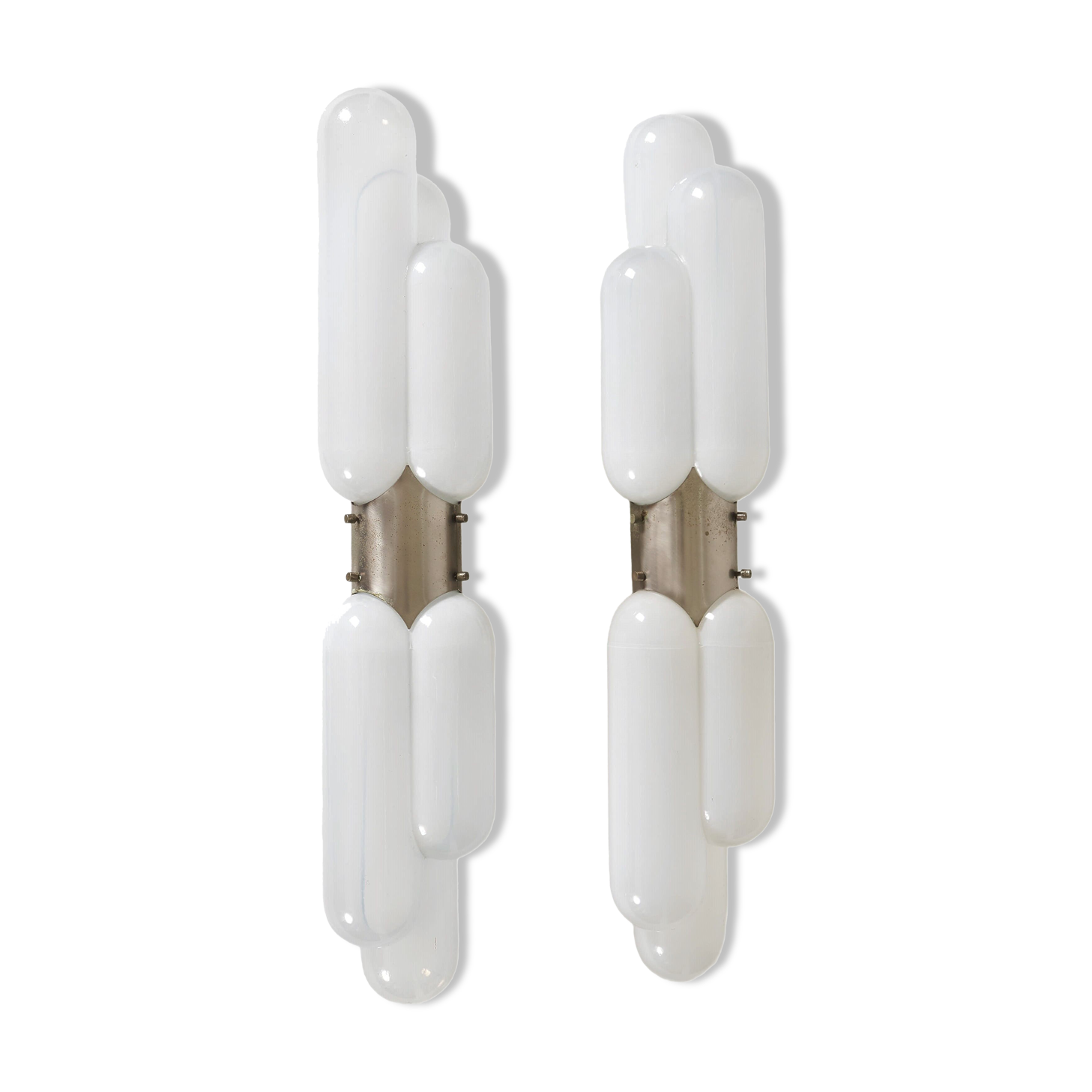 Pair of Carlo Nason wall lamps for Mazzega 1970