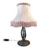 Art Nouveau wrought iron lamp