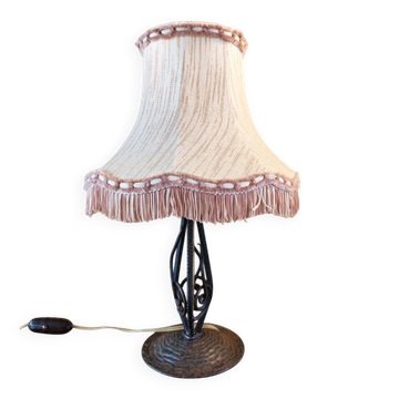 Lampe art nouveau fer forgé