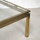 Brass coffee table by Guy Lefèvre
