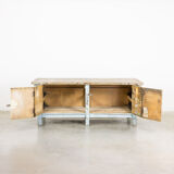 Antique industrial workbench