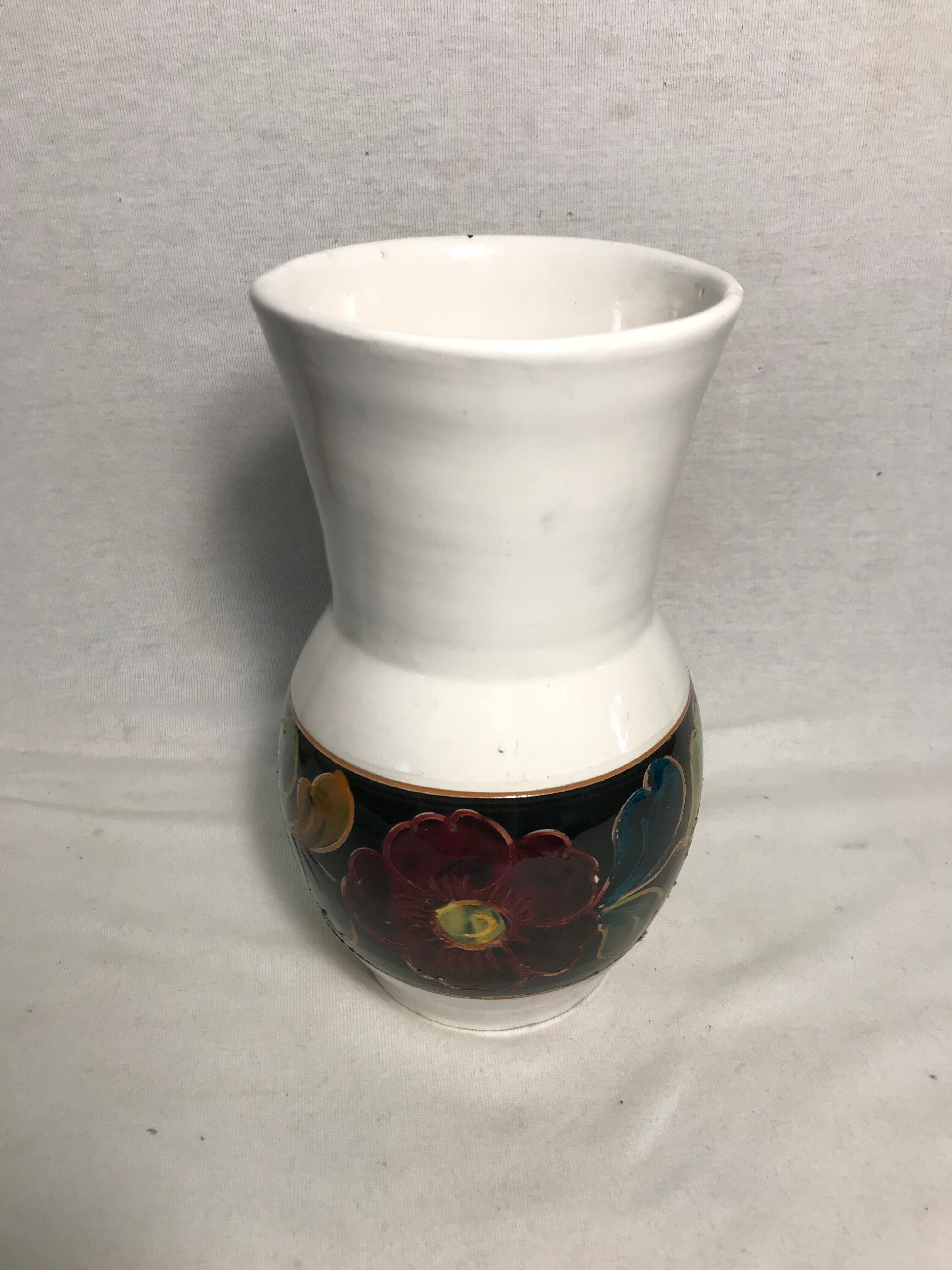 Old glazed ceramic vase