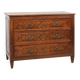 Commode ancienne en chêne sculptée et fabriquée à la main, vers 1800