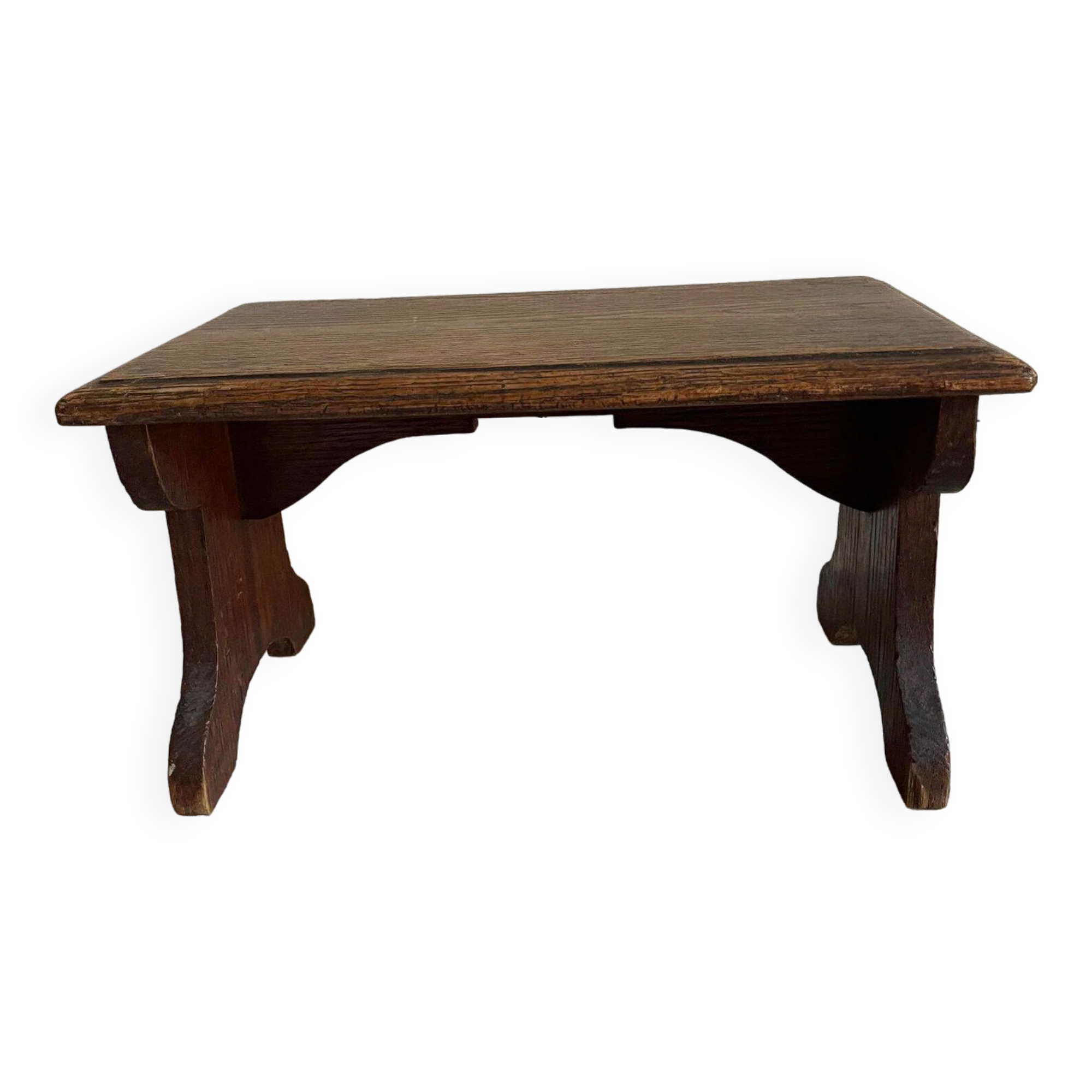 Wooden footrest stool