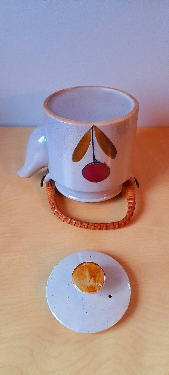 Vintage stoneware teapot