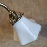 Desk or ambient lamp in chrome-plated brass.