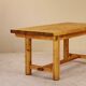 Solid pine table, attributed to Georges Robert, France, 1960s.