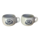Pair of cups train companies of the sleeping cars of the great European express