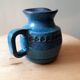 Blue ceramic pitcher Emile Masson Vallauris