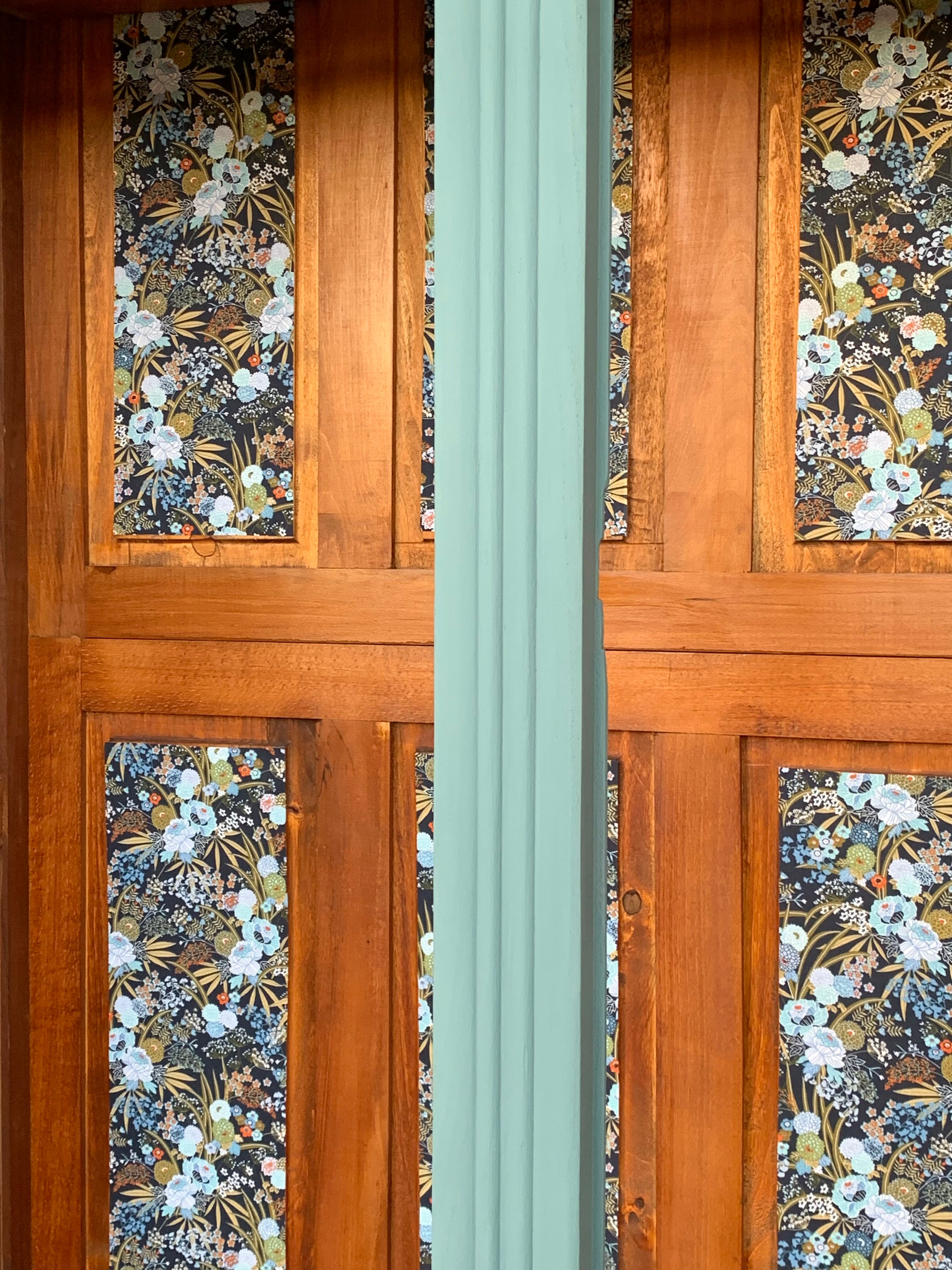 Parisian art deco wardrobe blue gray 1930