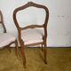 Duo de chaises à décor fleuri