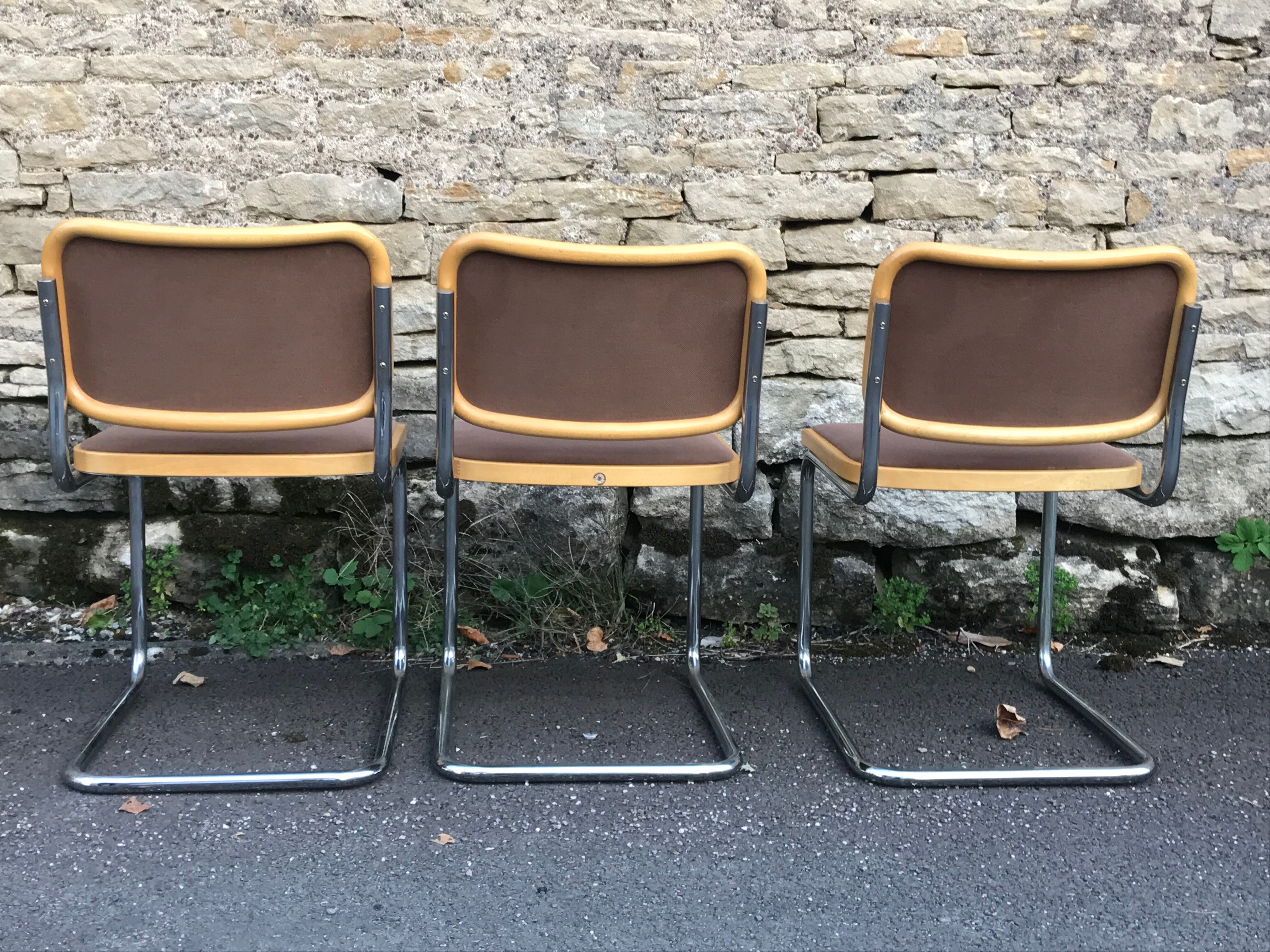 Cesca B32 chairs by Marcel Breuer