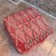 Handmade Berber Kilim pouf, floor cushion.