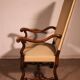 Louis XIV Style Armchairs in Sheep Bone in Walnut - 19th Century