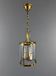 Cylindrical lantern in brass and glass, 20th century