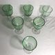 Series of 6 old glass 1970