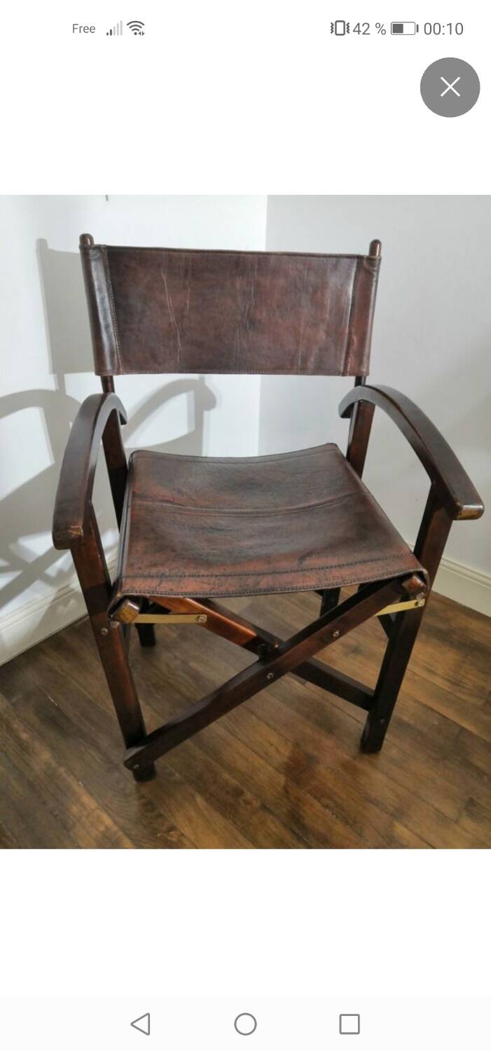 Fauteuil de scénariste en cuir