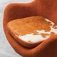 Poltrona en bouclé anni '70 vintage modernariato